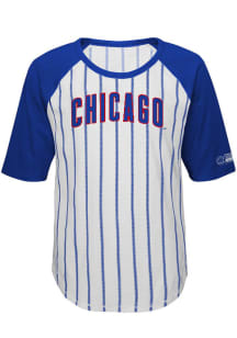 Chicago Cubs Girls White Closer Long Sleeve T-shirt