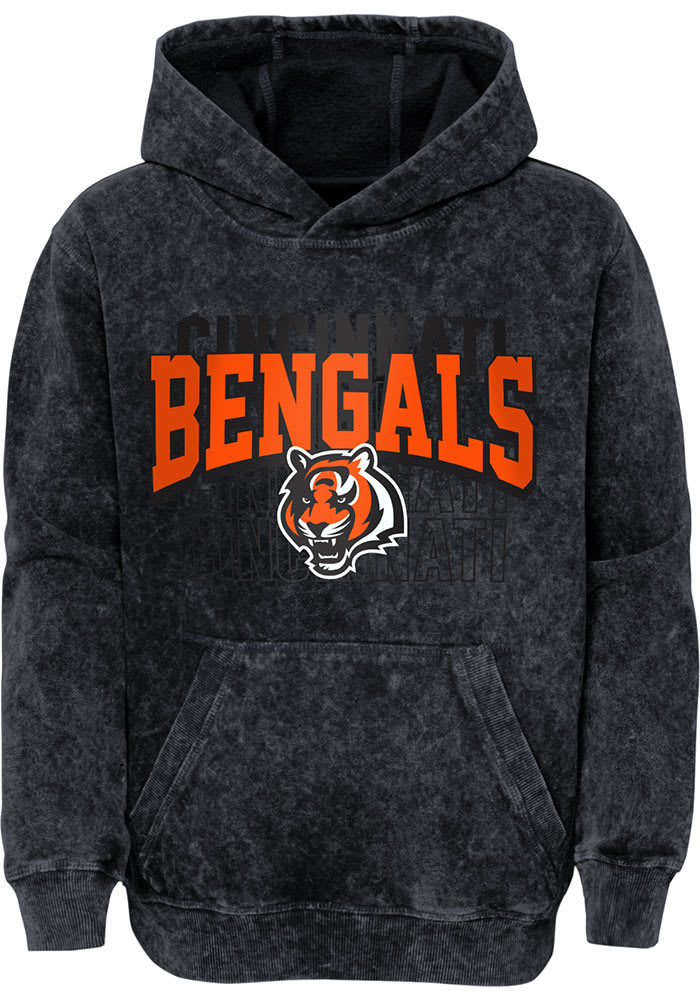 Cincinnati Bengals Boys Back to Back Hoodie - Black