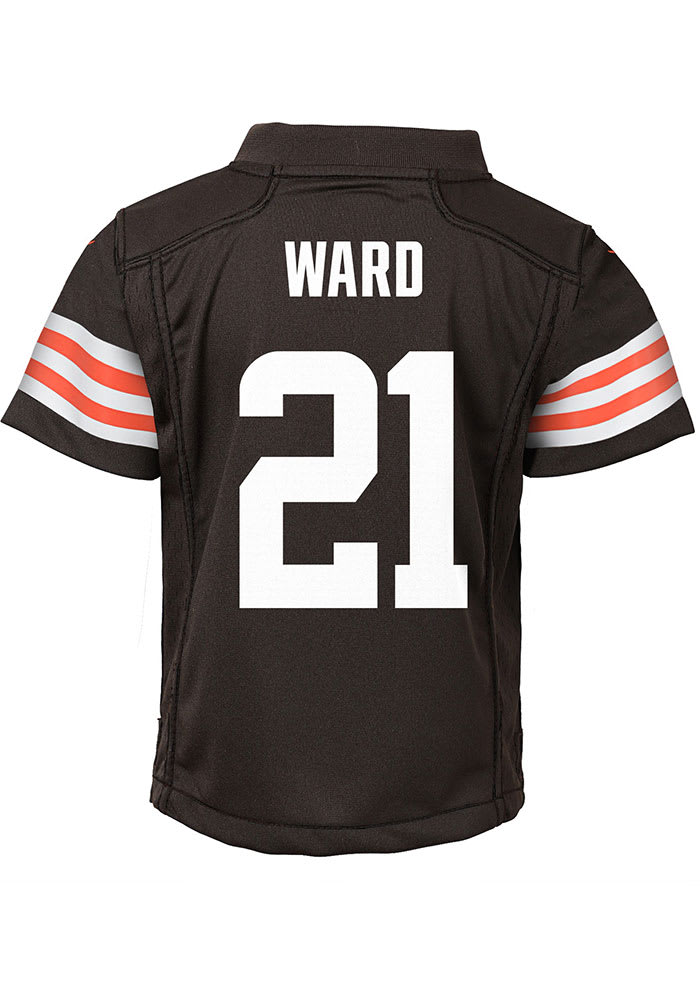 Denzel Ward Cleveland Browns Boys Brown Nike Home Football Jersey