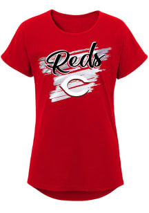 Cincinnati Reds Girls Red Team Dream Short Sleeve Tee