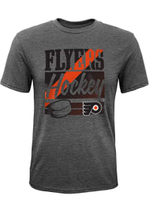 Philadelphia Flyers Youth Grey Classico Short Sleeve Fashion T-Shirt