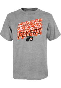 Philadelphia Flyers Youth Grey Venice Short Sleeve T-Shirt