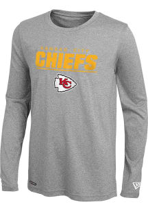 Kansas City Chiefs Grey STATED Long Sleeve T-Shirt