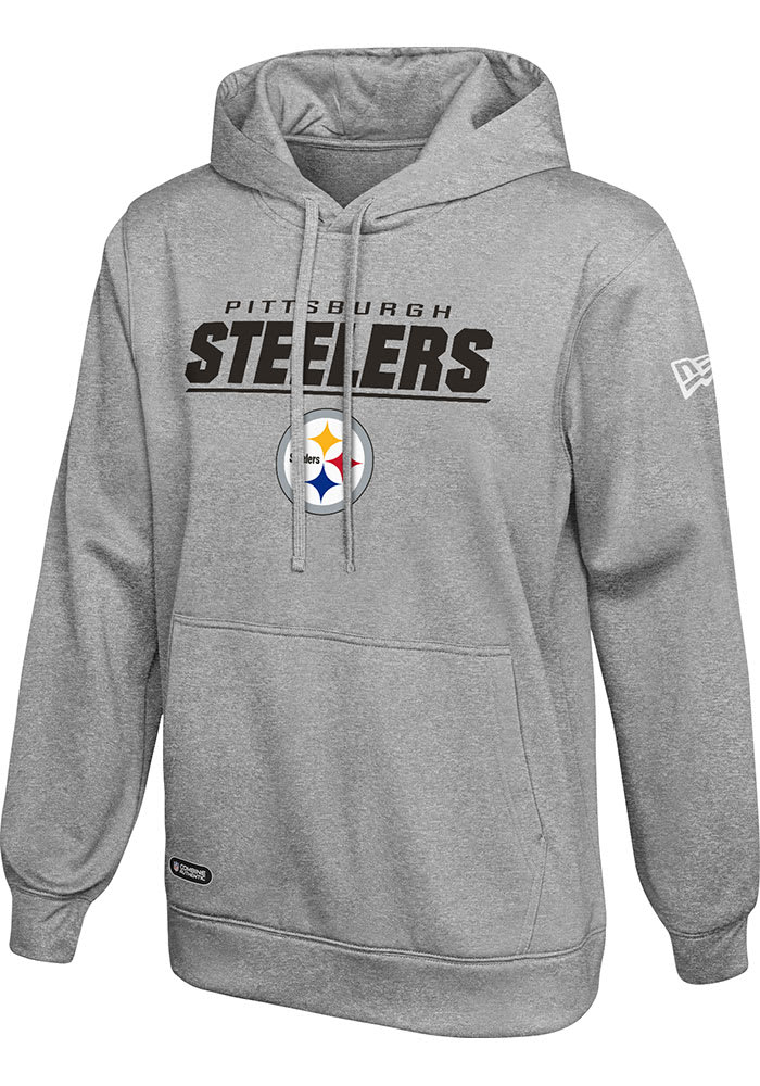 Pittsburgh Steelers Mens Grey STATED Hood