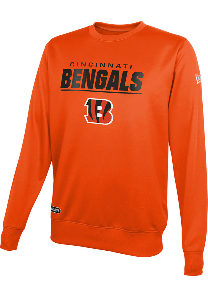 Cincinnati Bengals Mens Orange TOP PICK Long Sleeve Sweatshirt