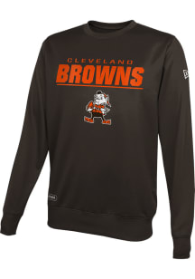 Cleveland Browns Mens Brown TOP PICK Long Sleeve Sweatshirt