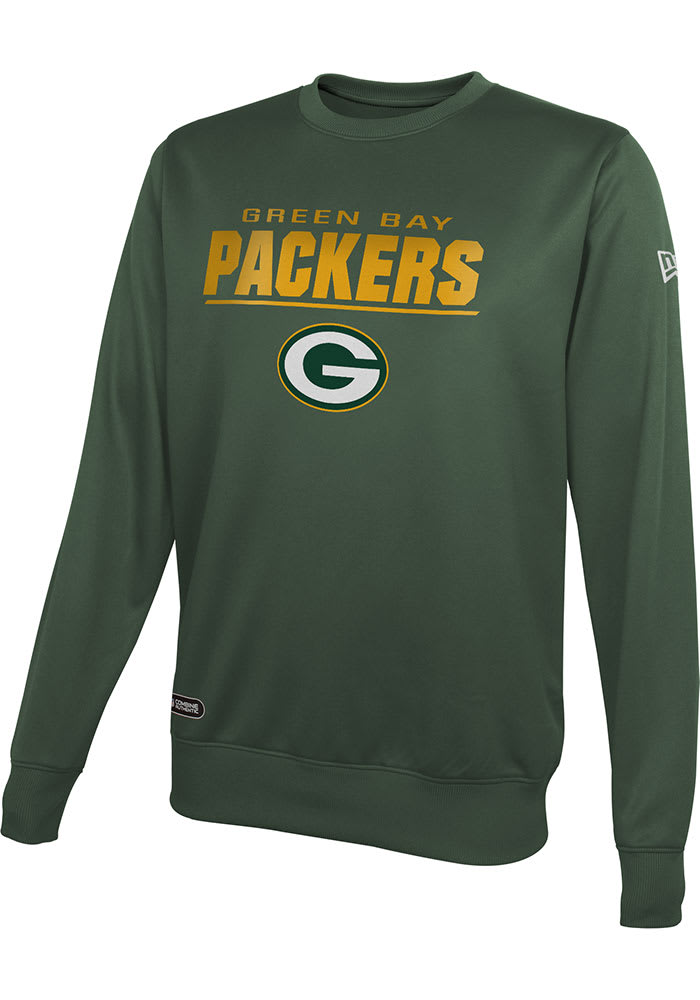 Men's Green Bay Packers Stripe Headline Black Hoodie