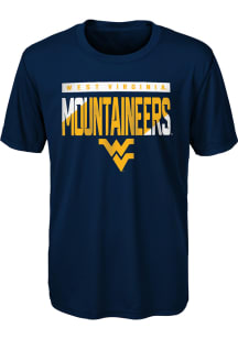 West Virginia Mountaineers Boys Blue Engaged Short Sleeve T-Shirt