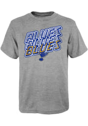 St Louis Blues Youth Grey Venice Short Sleeve T-Shirt