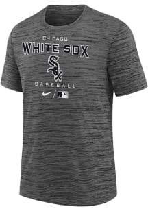 Nike Chicago White Sox Youth Charcoal AC Practice Short Sleeve T-Shirt