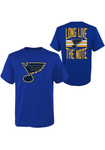 St Louis Blues Toddler Blue Slogan Back Short Sleeve T-Shirt