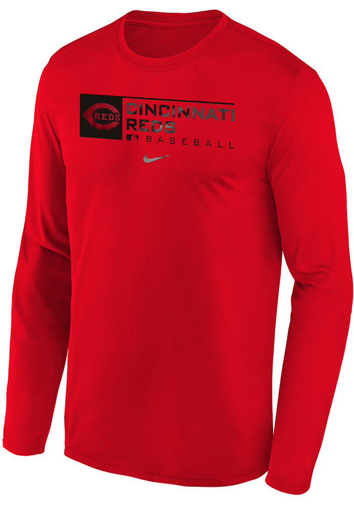 Nike Cincinnati Reds Youth Red AC Legend Long Sleeve T-Shirt