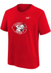 Nike Cincinnati Reds Youth Red Coop Short Sleeve T-Shirt