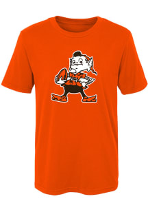 Brownie  Outer Stuff Cleveland Browns Boys Orange Brownie Short Sleeve T-Shirt