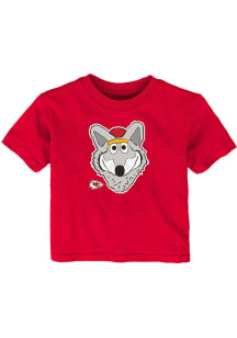 KC Wolf Kansas City Chiefs Infant KC Wolf Headshot Short Sleeve T-Shirt Red