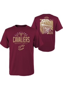 Cleveland Cavaliers Youth Maroon Street Ball Short Sleeve T-Shirt