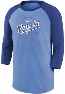 Nike Kansas City Royals Youth Light Blue Modern Arch Long Sleeve Fashion T-Shirt