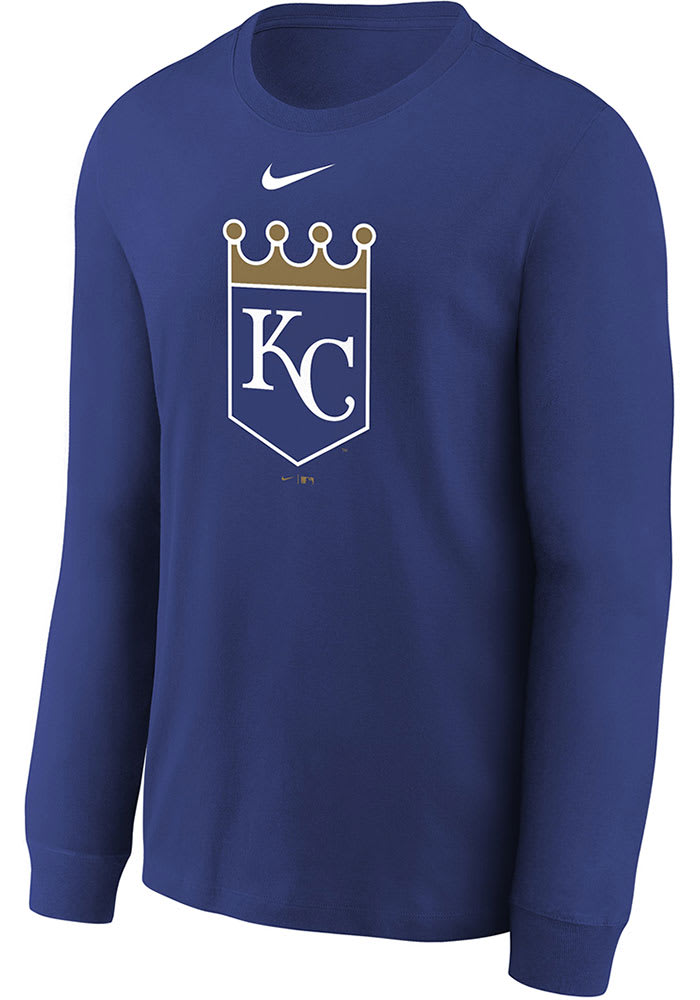 Nike Kansas City Royals Youth Blue Alt Logo Long Sleeve T-Shirt