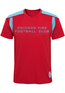 Chicago Fire Youth Red Wordmark Short Sleeve T-Shirt