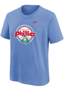 Nike Philadelphia Phillies Boys Light Blue Coop Short Sleeve T-Shirt