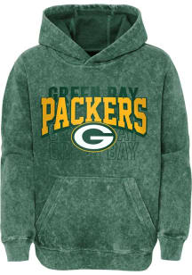 Green Bay Packers Youth Green Back To Back Long Sleeve Hoodie
