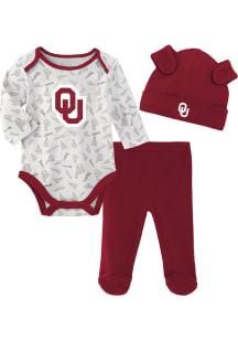 Oklahoma Sooners Baby Cardinal Greatest Little Player One Piece