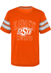 Oklahoma State Cowboys Youth Orange Team Official Short Sleeve Fashion T-Shirt