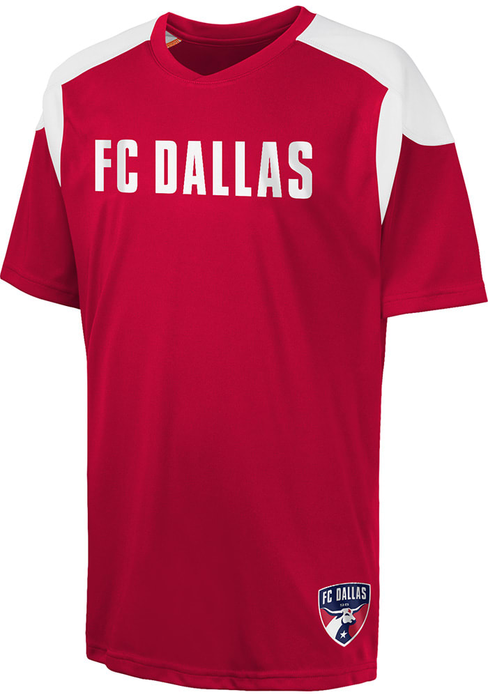 FC Dallas Youth Red Wordmark Short Sleeve T-Shirt