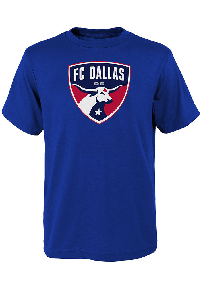 FC Dallas Youth Blue Primary Logo Short Sleeve T-Shirt
