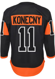 Travis Konecny Philadelphia Flyers Youth Orange Premier Third Hockey Jersey