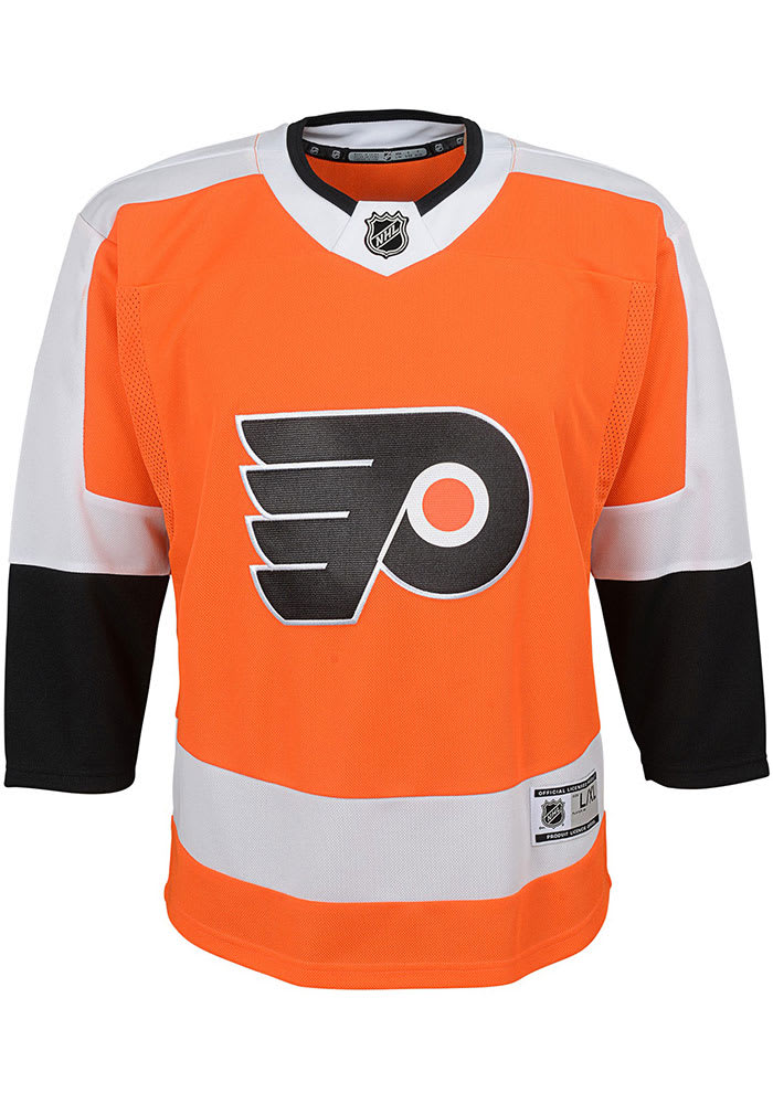 Outerstuff Gritty Philadelphia Flyers Youth Orange Replica Hockey Jersey, Orange, 100% POLYESTER, Size S/M, Rally House