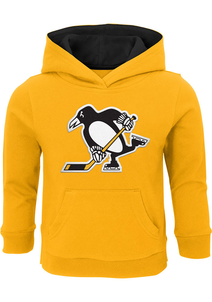 Pittsburgh Penguins Toddler Gold Prime 3rd Jersey Long Sleeve Hooded Sweatshirt