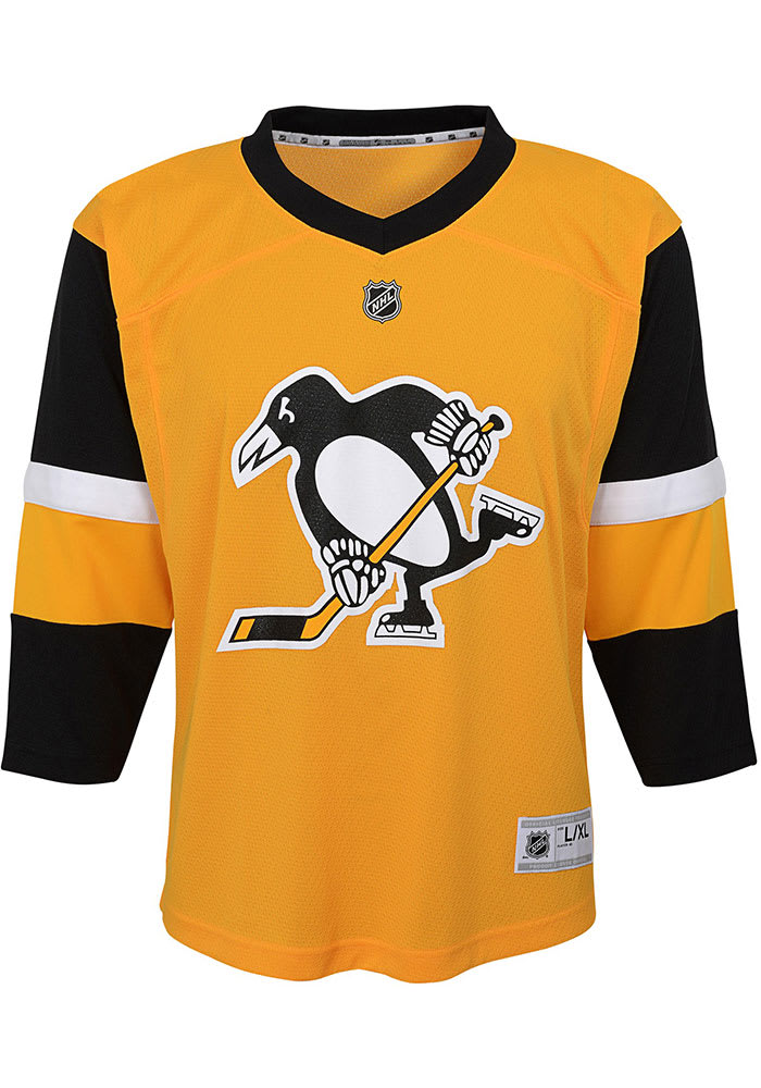 Pittsburgh Penguins Toddler Gold Replica Third Jersey Hockey Jersey
