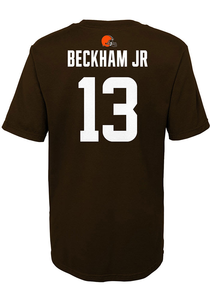 Odell Beckham Jr Cleveland Browns Boys Brown NN Short Sleeve T-Shirt
