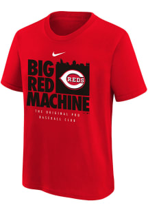 Nike Cincinnati Reds Youth Red Big Red Machine Short Sleeve T-Shirt