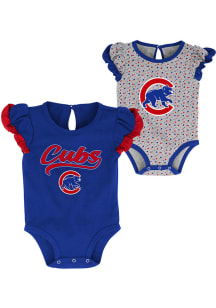 Chicago Cubs Baby Blue Scream Shout Set One Piece