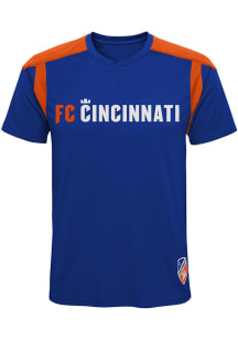 FC Cincinnati Youth Blue Wordmark Short Sleeve T-Shirt
