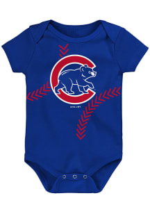 Chicago Cubs Baby Blue Running Home Short Sleeve One Piece