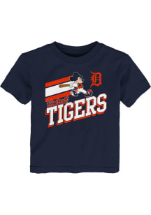 Detroit Tigers Toddler Navy Blue Batter Up Short Sleeve T-Shirt