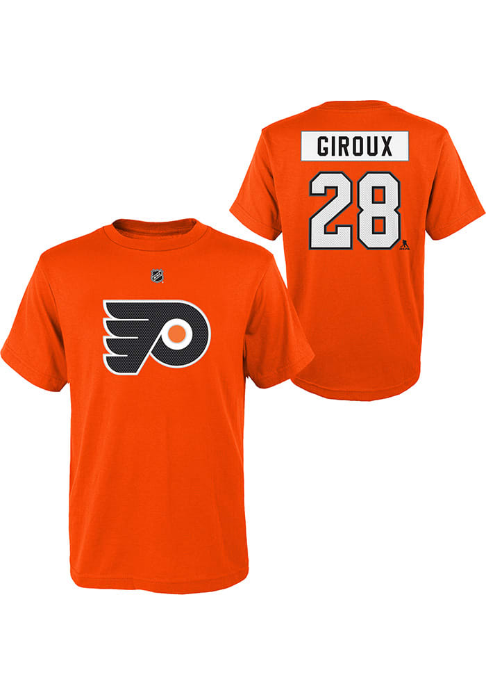 Claude Giroux Outer Stuff Philadelphia Flyers Youth Orange High Density NN Long Sleeve T-Shirt