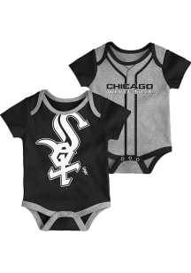 Chicago White Sox Baby Black Double One Piece