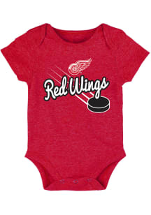 Detroit Red Wings Baby Red Team Goal Short Sleeve One Piece