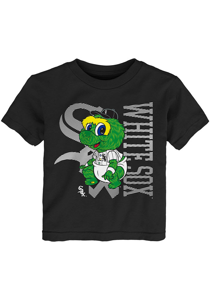 Chicago White Sox Toddler Black Baby Mascot 2.0 Short Sleeve T-Shirt