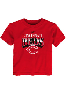 Nike Cincinnati Reds Toddler Red Coop Rewind Short Sleeve T-Shirt