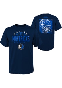 Dallas Mavericks Youth Navy Blue Street Ball Short Sleeve T-Shirt