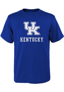 Kentucky Wildcats Boys Blue Primary Logo Short Sleeve T-Shirt