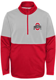 Ohio State Buckeyes Youth Red Quick Snap Long Sleeve Quarter Zip Shirt