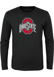 Ohio State Buckeyes Boys Black Primary Logo Long Sleeve T-Shirt