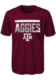 Texas A&M Aggies Youth Maroon Ground control Short Sleeve T-Shirt