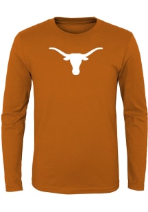 Texas Longhorns Youth Burnt Orange Primary Logo Long Sleeve T-Shirt